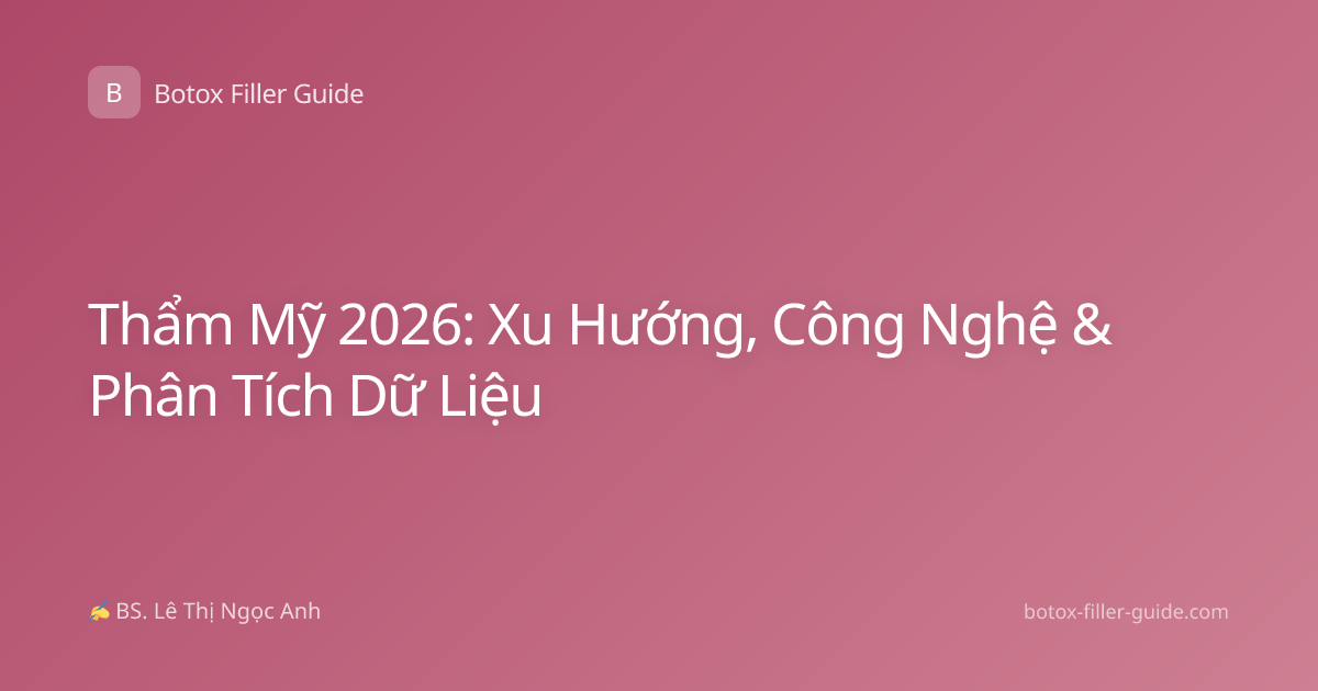 Thẩm Mỹ 2026: Xu Hướng, Công Nghệ & Phân Tích Dữ Liệu