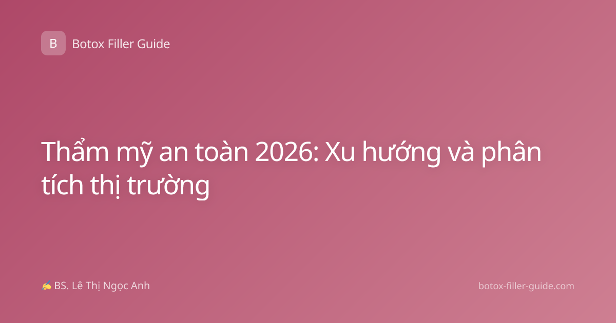 Thẩm mỹ an toàn 2026: Xu hướng và phân tích thị trường