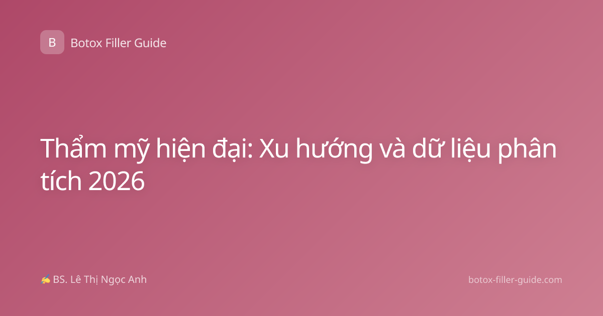Thẩm mỹ hiện đại: Xu hướng và dữ liệu phân tích 2026