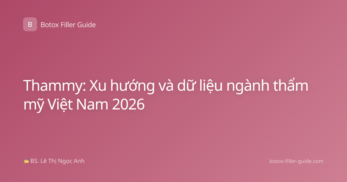Thammy: Xu hướng và dữ liệu ngành thẩm mỹ Việt Nam 2026