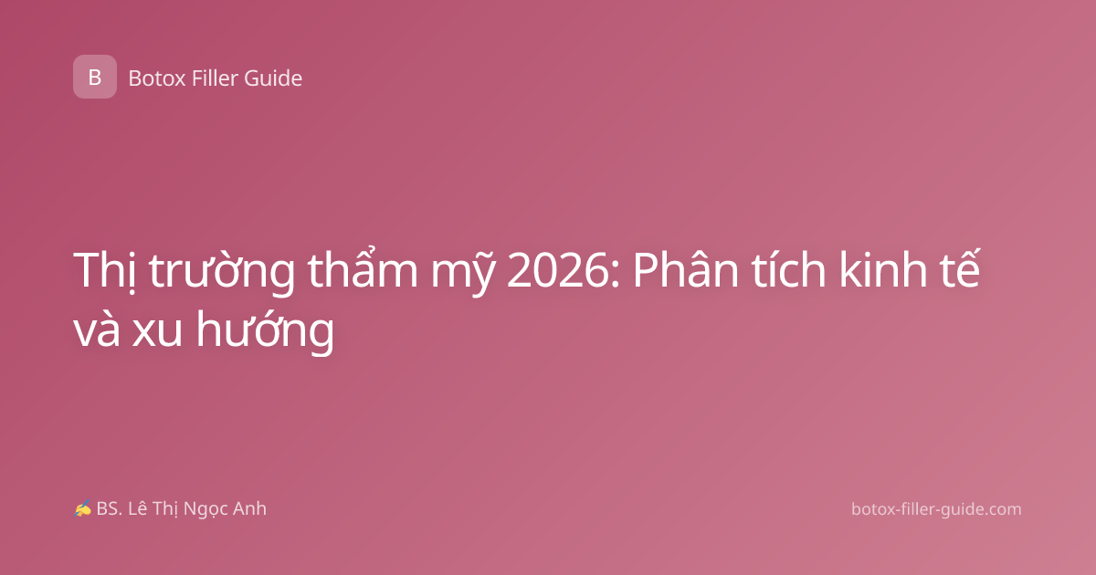 Thị trường thẩm mỹ 2026: Phân tích kinh tế và xu hướng