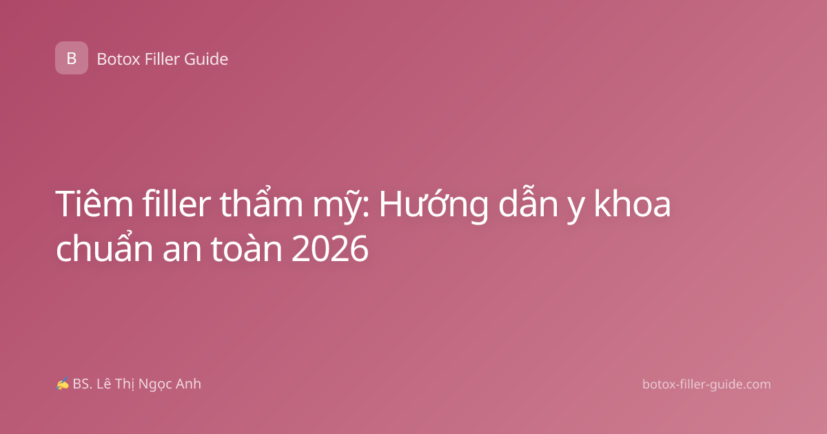 Tiêm filler thẩm mỹ: Hướng dẫn y khoa chuẩn an toàn 2026