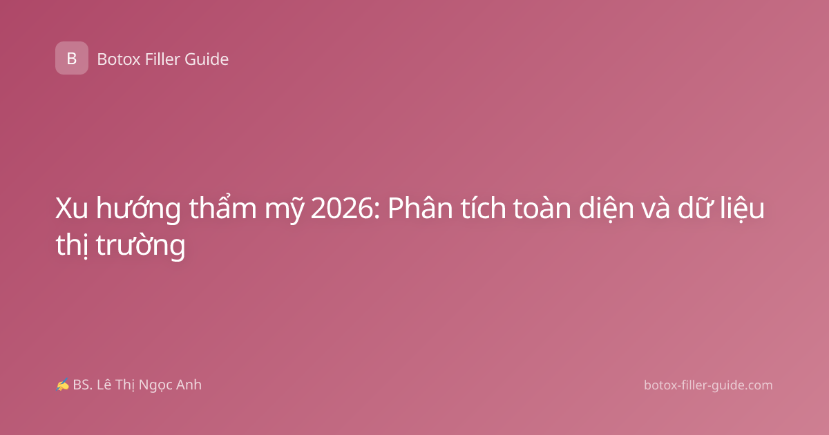 Xu hướng thẩm mỹ 2026: Phân tích toàn diện và dữ liệu thị trường